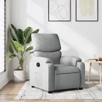 Prolenta Maison Exclusive - Relaxsessel Hellgrau Stoff