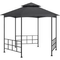 Syfax Pavillon mit Seitenwänden 3,1x2,7 m Anthrazit