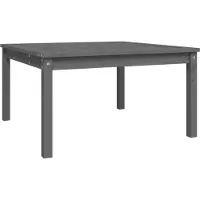 Syfax Gartentisch Grau 82,5x82,5x45 cm Massivholz Kiefer