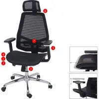 MCW Bürostuhl MCW-A58, Schreibtischstuhl, Sliding-Funktion Stoff/Textil ISO9001 schwarz/schwarz