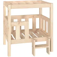 Syfax Hundebett 65,5x50,5x70 cm Massivholz Kiefer