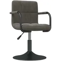 vidaXL "2026 MODERNE"Barhocker für Küche - Tresenhocker - Barstuhl - Dunkelgrau Samt - Barstühle klassischem Design CC4788955