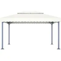 Syfax Pavillon 400 x 300 cm Creme Aluminium