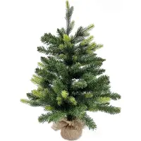 Generic Rebecca Mobili Kleiner Weihnachtsbaum H 60 aus PVC und PE-Basis aus Zement und Jute