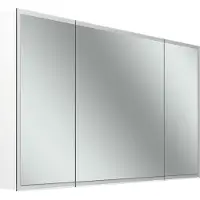 Schneider GLOW D2W Spiegelschrank, 3 Türen 30/60/30cm, 1213x136x736mm, rundum Beleuchtung, Dim2Warm, 218.121.02.02