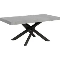 Itamoby Ausziehbarer Tisch 90x180/440 cm Volantis Cemento Anthrazit Gestell