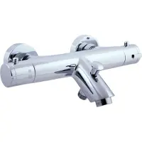 RAV Thermostatischer Wand-Badewannenmischer aus Chrom SLEZAK
