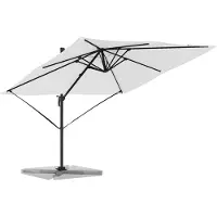 Syfax Roma Parasol Beige 286 x 284 x 265 cm Aluminium und Polyester