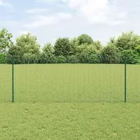 Syfax Zaun mit Pfosten Grün