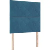 Syfax Kopfteil Dunkelblau 90 cm Samt