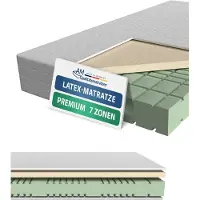 AM Qualitätsmatratzen | Premium Latex-Matratze 80x200 cm | H2 | Kaltschaummatratze mit 4 cm Latex-Auflage | 23 cm Höhe | Germany | 80 x 200 cm