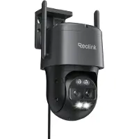 Reolink Trackmix WiFi, 4K 8MP Dual-Objektiv Outdoor Überwachung, 2,4/5 GHz Dual-Band Wi-Fi 6, Auto-Zoom Tracking, Pan&Tilt, 6X Zoom, Nachtsicht, Grau