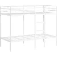Syfax Etagenbett ohne Matratze Weiß 90x190 cm Stahl