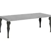 Itamoby Ausziehbarer Tisch 90x160/264 cm Paxon Premium Cement Anthrazit Gestell