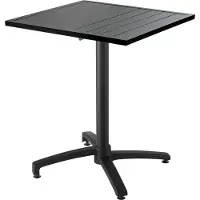 Oviala Quadratischer Gartentisch aus Aluminium - Cardiff