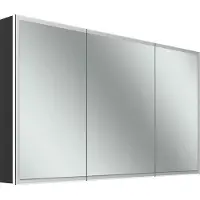 Schneider GLOW D2W Spiegelschrank, 3 Türen 40/50/40cm, 1313x136x736mm, rundum Beleuchtung, Dim2Warm, 218.131.02.44
