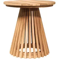 vidaXL Beistelltisch Braun 50 x 50 x 49,5 cm Massivholz Teak