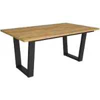 Skraut Home Esszimmertisch, 167x90x74cm, Für 8 Gäste, Stubentisch, Eiche