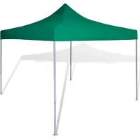 Syfax Faltzelt 3 x 3 m Grün, 100% wasserdicht, pulverbeschichteter Stahl, Outdoor-Events