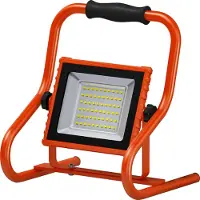 Osram batteriebetriebene Arbeitsleuchte R-Stand 20W 4000K in Orange mit Aluminiumgehäuse, IP44-Schutz, für Renovierung, Keller und Garagen