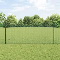 Syfax Zaun mit Pfosten Grün