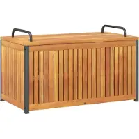 vidaXL Gartenbox 85x45x45/53 cm Massivholz Akazie und Stahl
