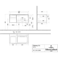 Villeroy & Boch C571L0VJ WTUS Subway 3.0 L0 1001x423x500mm m.
