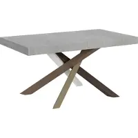 Itamoby Ausziehbarer Tisch 90x160/420 cm Volantis Cemento Gestell 4/C