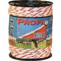 Kerbl Profi Weidezaunseil 6mm, 6x0,30 TriC, 200m, w/r
