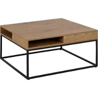 Ebuy24 Willford, Kaffeetisch, Quadratische Form, 4 Bein(e), Eiche