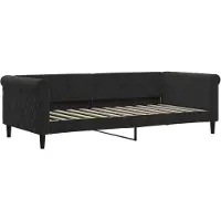 Syfax Tagesbett Schwarz 90x200 cm Samt
