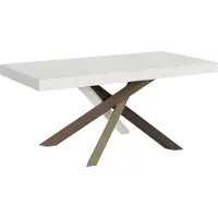 Itamoby Ausziehtisch 200/460x90 cm Volantis Esche weiß mehrfarbig Beine 4/C
