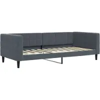 vidaXL Tagesbett Dunkelgrau 100x200 cm Samt