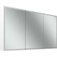 Schneider GLOW D2W Spiegelschrank, 3 Türen 45/50/45cm, 1413x136x736mm, rundum Beleuchtung, Dim2Warm, 218.141.02.02