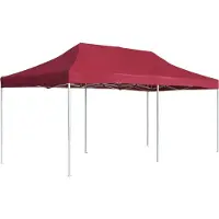 Syfax Profi-Partyzelt Faltbar Aluminium 6×3 m Weinrot