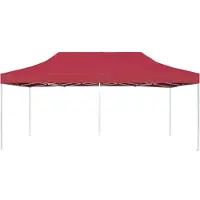 Syfax Profi-Partyzelt Faltbar Aluminium 6×3 m Weinrot