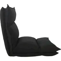 Generic Rebecca Mobili Sesselsitz aus Metall und schwarzem Polyester