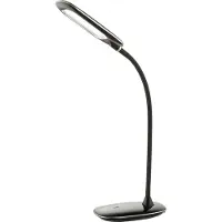 Globo Tischleuchte Kunststoff schwarz, verchromt, Touch Ein/Aus, 1, USB Kabel inkl., Flexo, LxBxH: 290x93x560mm, Kabellänge 1500mm, inkl. LED 5W 230V, 450lm Source, 280lm Output, 5500K