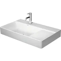 Duravit Waschtisch DURASQUARE o ÜL m HLB Be li 800x470mm o HL weiß ohne Hahnloch weiß