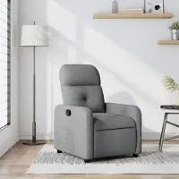 Prolenta Maison Exclusive - Relaxsessel Hellgrau Stoff