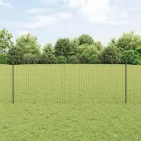 Syfax Zaun mit Pfosten Grau