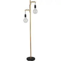 Searchlight Stehlampe Holz Woody
