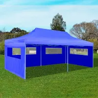 Prolenta Maison Exclusive - Pop-Up-Partyzelt Faltbar Blau 3×6 m