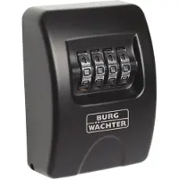 Burgwachter Schlüsseltresor KeySafe 10 SB mit 4-stelligem Zahelncode für außen und innen, Wandmontage