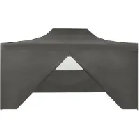 vidaXL "Winter Sale"Faltzelt Pop-Up mit 4 Seitenwänden 3x4,5 m Anthrazit - Pavillons & Partyzelte - clorisNeu5394840