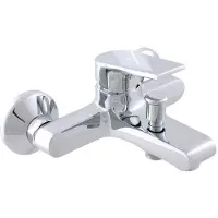RAV copy of Wand-Wannenmischer COLORADO in Chrom SLEZAK Ihre Wahl: Mit Handbrause mit schwenkbarem Halter,