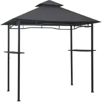 Syfax BBQ-Pavillon 240x150x255 cm Anthrazit Stahl