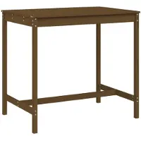 Syfax Gartentisch Honigbraun 121x82,5x110 cm Massivholz Kiefer