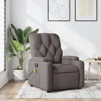 vidaXL Cloris Designermöbel Massagesessel Taupe Stoff 2024 Neu