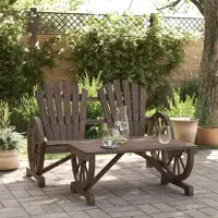 vidaXL CLORIS 2-tlg. Garten-Lounge-Set Massivholz Tanne 2024